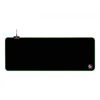 Gembird MP-GAMELED-L Mauspad Gaming Mauspad Schwarz