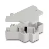 Snap-in Keystone-Halter für DIN-Schiene DELOCK 67043 — Kunststoff, geerdet, 60×88,2×21,5 mm, grau