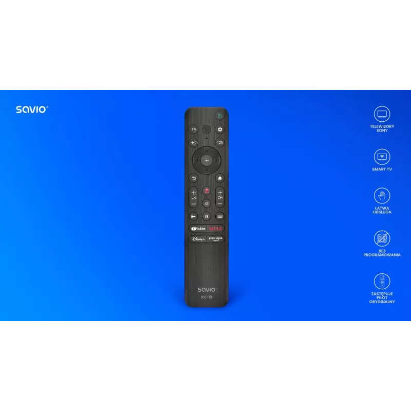 Fernbedienung Savio RC-13 IR Wireless für Sony TV 10 m Reichweite