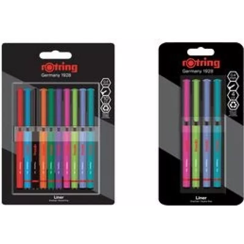 Fineliner-Set HERLITZ 2166331 – 0,4 mm Spitze, Fun Colors, 4er-Pack