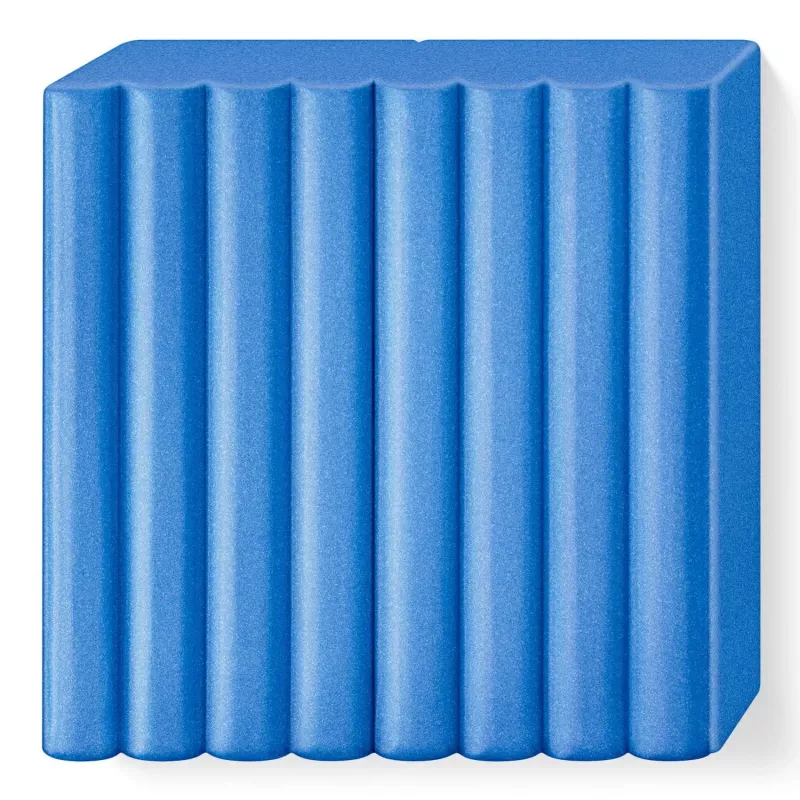 Modellierknete FIMO effect blau metallic – FIMO 8010-31, weiche Polymerknete für Modellier- und Dekorationsprojekte