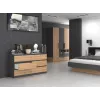 Kommode Top e Shop M6 140 ANT/ART, 6 Schubladen, Anthrazit Eiche, 1380×750×400 mm