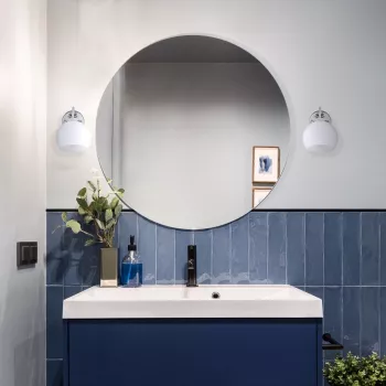 Activejet Classic einzelne Wandleuchte - IRMA Nickel E27 für das Wohnzimmer