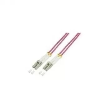 Logilink - Patchkabel - LC Multi-Mode (M) - LC Multi-Mode (M) - 10 m - Lichtwellenleiter - 50/125 Mikrometer - OM4 - Halogenfrei - Heideviolett (FP4LC10)