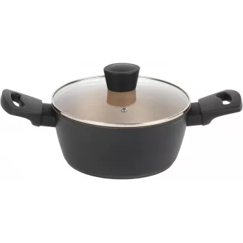 Kochtopf Russell Hobbs RH01669BEU7 20 cm, schwarz, Edelstahl-Innenbereich