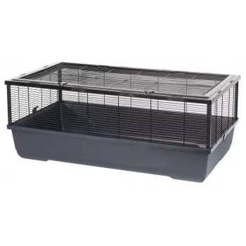 Käfig INTER ZOO Bernie schwarz für Kleintiere 100 x 54 x 39 cm Metall