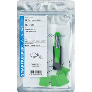 SmartKeeper SD04PKGN 4 x SD Port Blockers mit 1 x Lock Key Mini Green SLSART-0138 SLSART0138 (SLSART-0138)