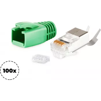 Drahtstecker RJ-45 ShiverPeaks BS72067-100G Grün