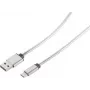 USB-Kabel S/CONN 14-12001 USB 2.0 1 m USB A USB C Silber