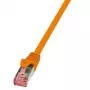 Netzwerkkabel LogiLink 2m Cat.6 RJ-45 S/FTP Orange