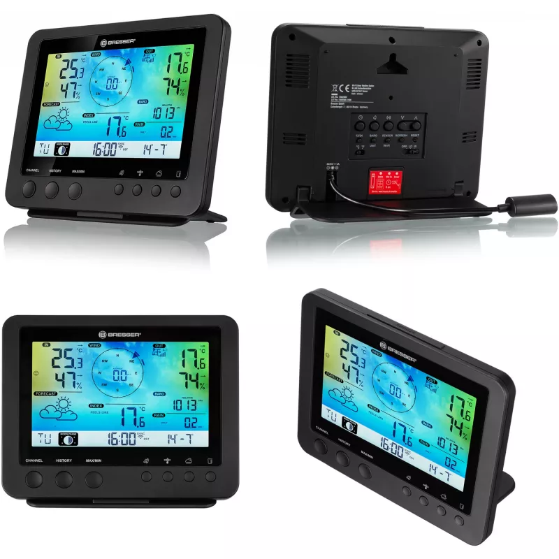 Bresser Optics 7002580 digitale Wetterstation Schwarz AC Wi-Fi