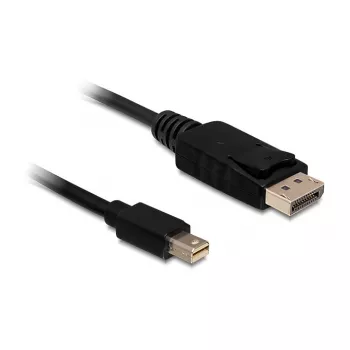 Mini Displayport auf Displayport Kabel DeLOCK 83984 0,5m Schwarz