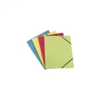 Dokumentenklemmmappe Elba Carte Forte A4 mit Eckbefestigung sortierte Farben (blau, gelb, rot)