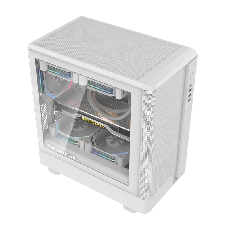 Computergehäuse Darkflash DB330M Mesh ATX Weiß
