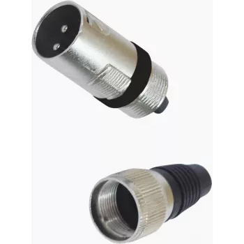 XLR 3-poliger Steckverbinder Omnitronic 30200089 für Mikrofon und Audioausrüstung, männliche/weibliche Optionen