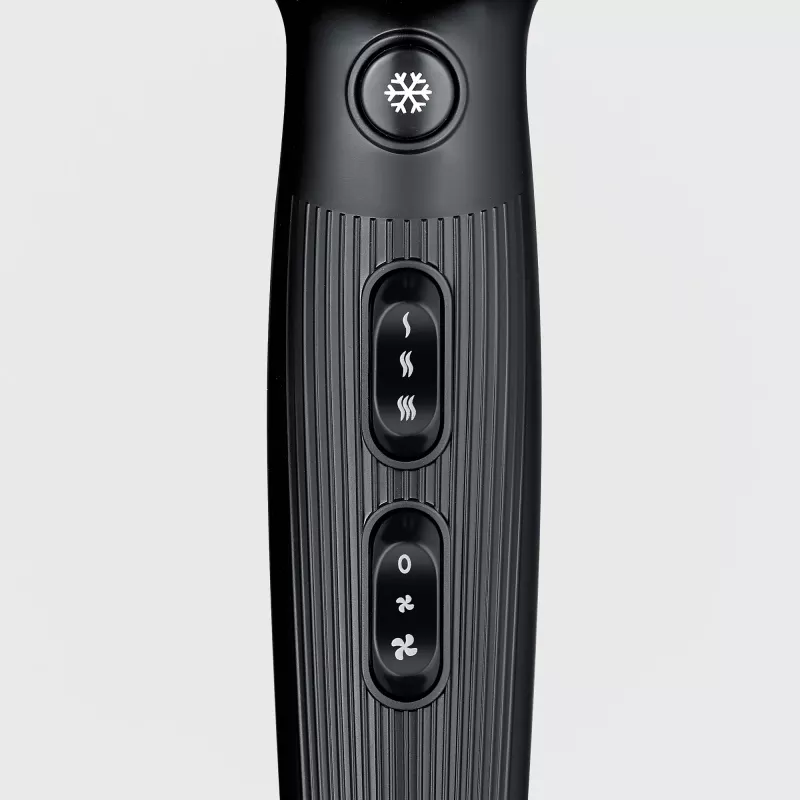 Haartrockner SEVERIN HT0167 Schwarz/Silber, 1600 W, kompaktes faltbares Design