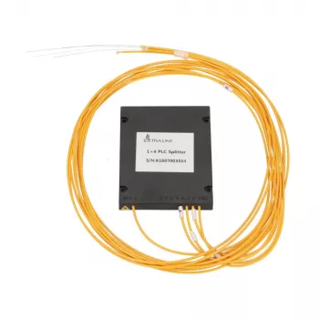 Optischer PLC-Splitter 1:4 Extralink SC/APC, 2,0 mm G657A, 1,5 m, ABS-Modul, ohne Stecker