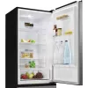 Freistehender Kühlschrank BOMANN KG 7357, 315 L gesamt (219 L Kühlteil, 96 L Gefrierteil), Edelstahl, LED-Beleuchtung, 40 dB
