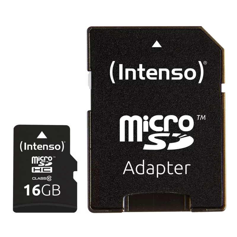 SPEICHER MICRO SDHC 16GB C10/W/ADAPTER 3413470 INTENSO