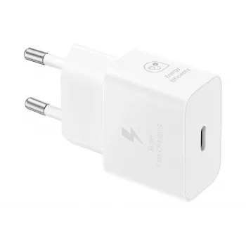 AC USB-Schnellladegerät Samsung EP-T2510 25W Weiß, USB‑C, PPS, Super Fast Charging