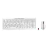 CHERRY Stream Desktop Tastatur Maus enthalten Büro RF Wireless QWERTZ Deutsch Weiß