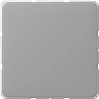 Wandschalter-Abdeckplatte JUNG CD 594-0 GR Grau, Thermoplast, schraubenloses Design