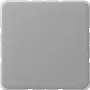 Wandschalter-Abdeckplatte JUNG CD 594-0 GR Grau, Thermoplast, schraubenloses Design