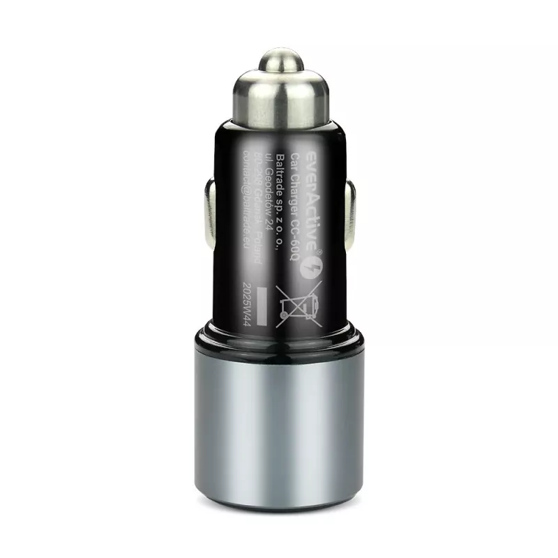 Auto-Ladegerät everActive CC-60Q, QC3.0, bis zu 83W, USB-Kfz-Netzadapter