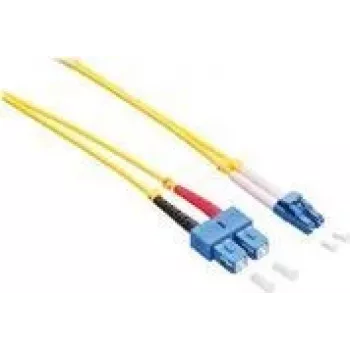 Logilink – Patchkabel – LC Single-Mode (M) auf SC Single-Mode (M) – 5 m – Glasfaser – Duplex – 9/125 µm – OS2 – halogenfrei – Gelb (FP0LS05)