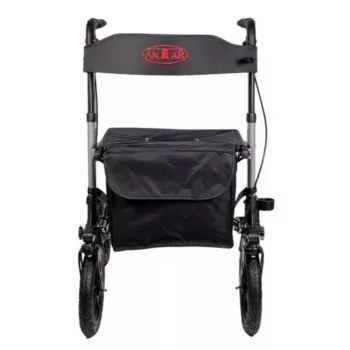 Walker (Rollator) ANTAR AT51036 — schwarz, Sitzhöhe 27,9 cm (11 Zoll), 9 kg, max. Belastung 136 kg, Breite 870 mm, Tiefe 630 mm