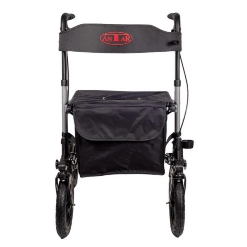 Walker (Rollator) ANTAR AT51036 — schwarz, Sitzhöhe 27,9 cm (11 Zoll), 9 kg, max. Belastung 136 kg, Breite 870 mm, Tiefe 630 mm