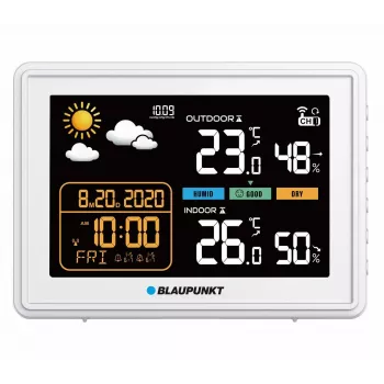 Wetterstation BLAUPUNKT WS30WH — Innen- und Außentemperatur- und Luftfeuchtigkeitsmonitor