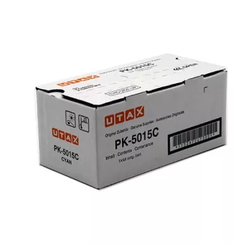 Utax 1T02R7CUT0/PK-5015C Toner-Kit Cyan. 3K Seiten ISO/IEC 19752 für TA