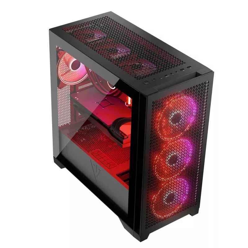 MODECOM Gehäuse VOLCANO EXPANSE T APEX ARGB MIDI Schwarz