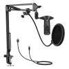 Studiomikrofon Easypix 62021 Schwarz