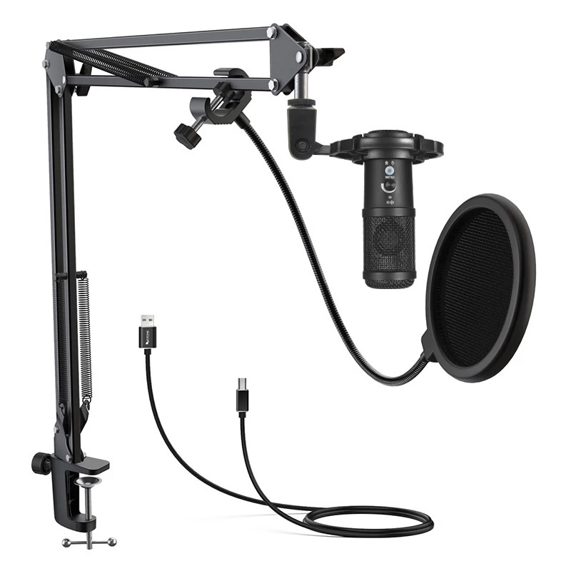 Studiomikrofon Easypix 62021 Schwarz