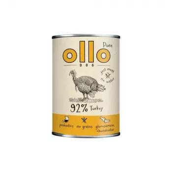 OLLO Pure Truthahn - Nassfutter für Hunde - 850g