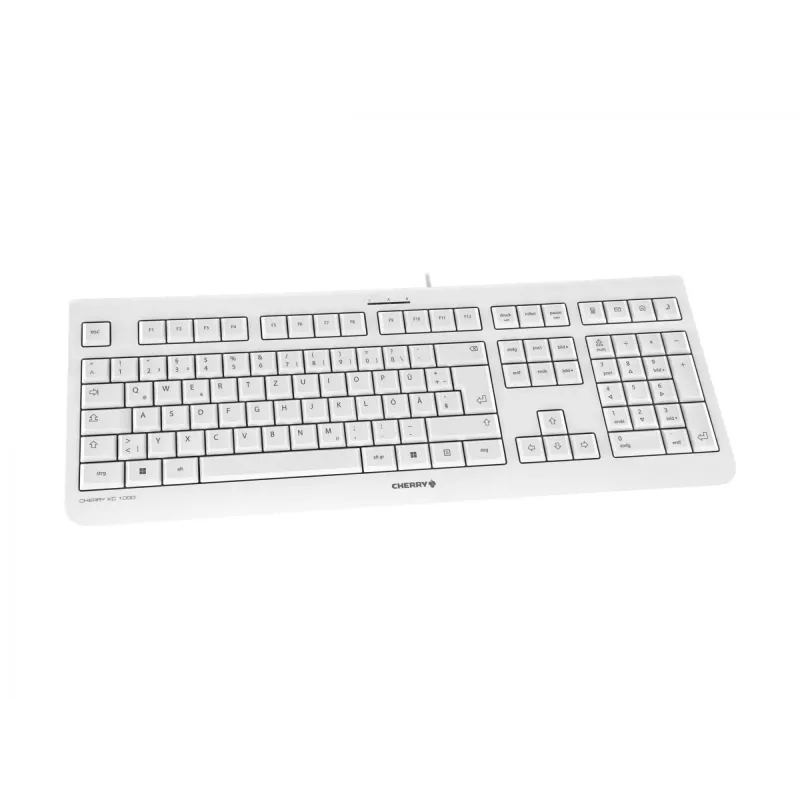 CHERRY KC 1000 Tastatur Büro USB QWERTZ Deutsch Grau