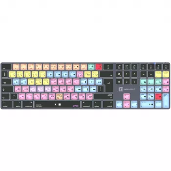 Tastatur LogicKeyboard LKB-PT-TM — Full-Size (100%) Bluetooth QWERTZ Deutsch, Titangrau