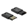 DeLOCK USB 2.0 Kartenleser Schwarz Micro SD MicroSDHC MicroSDXC 480 Mbit/s