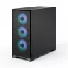 Fractal Design Pop 2 Air Schwarz Solid Midi-Tower-PC-Gehäuse — ATX-Unterstützung, 3x 120 mm Frontlüfter, 2,5/3,5-Zoll-Laufwerksschächte, 215×481×462 mm