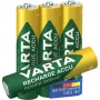 VARTA HR03 AAA Recharge Accu Leistung 1000 mAh 05703 Akkus 4 Stück Grün, Gelb