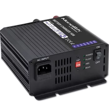 Qoltec Smart Monolith Batterieladegerät für LiFePO4 AGM GEL SLA-Batterien | 10A | 12V