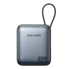 Powerbank Vention FHEH0 Lithium-Polymer 10000 mAh 35W USB-C Schwarz