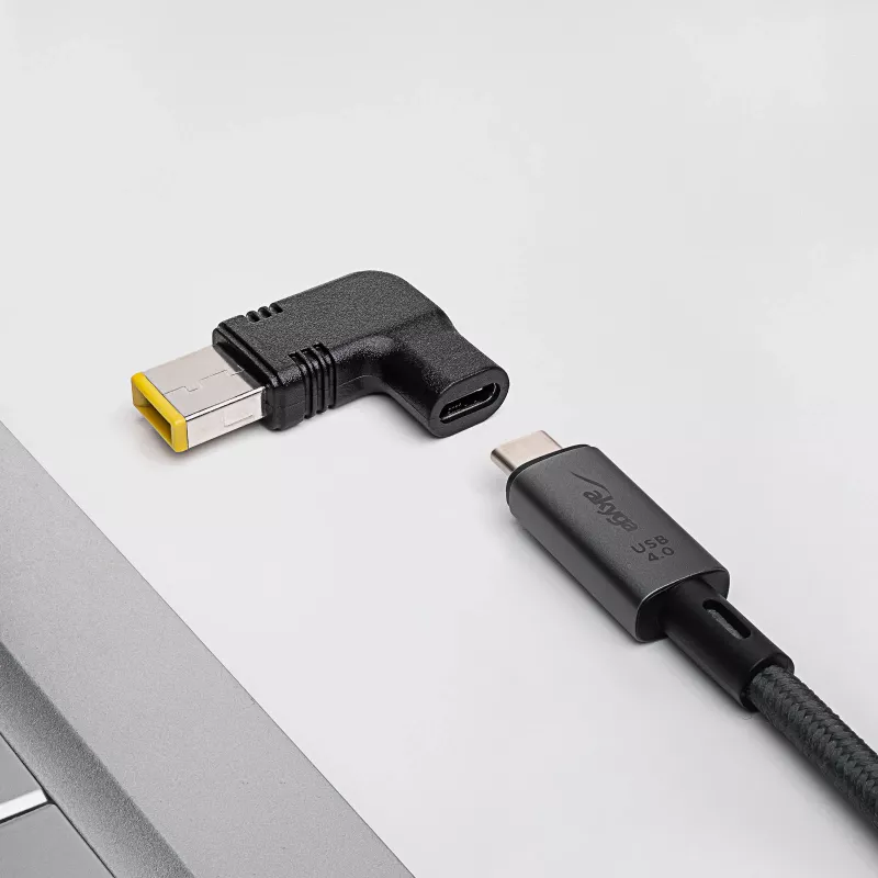 Akyga AK-ND-C11 Ladeadapter USB-C auf Lenovo Slim Tip für Notebooks, 18,5-20 V, 100 W