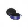 Gusseisen-Kokotte Staub 4,25 L, 29 cm, blau