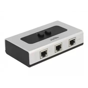 Hub DeLOCK 87673 1000 Mbit/s Schwarz Grau