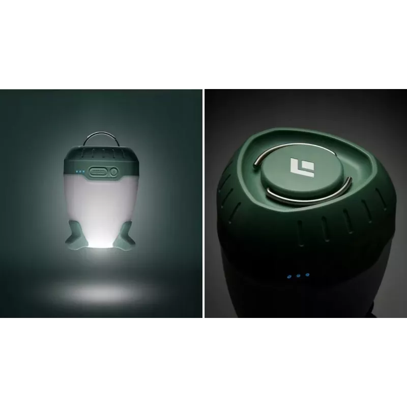 Camping-Laterne Schwarz Diamond Orbiter 450 – LED, 450 lm, 2000 mAh, IPX4, Aufhängehaken und magnetische Halterung