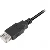 USB 2.0 Verlängerungskabel, USB-A Stecker > USB-A Buchse (schwarz, 3,0 Meter, doppelt geschirmt)