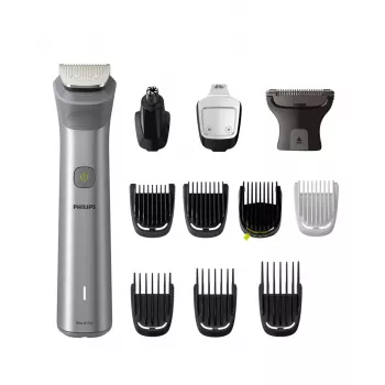Philips All-in-One Trimmer MG5940/15 Series 5000, Stainless steel, 0.5 mm, 1.6 cm, 1 mm, Beard, Ear, Nose, Batterie